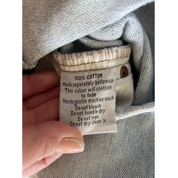 Insight 51 Micro Mini Skirt Blue Size XL Y2K - Picture 5 of 12